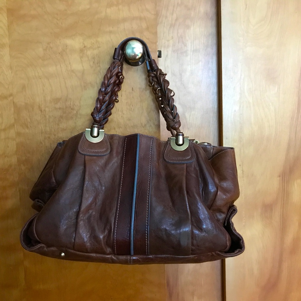 Chloe Heloise large leather shoulder bag